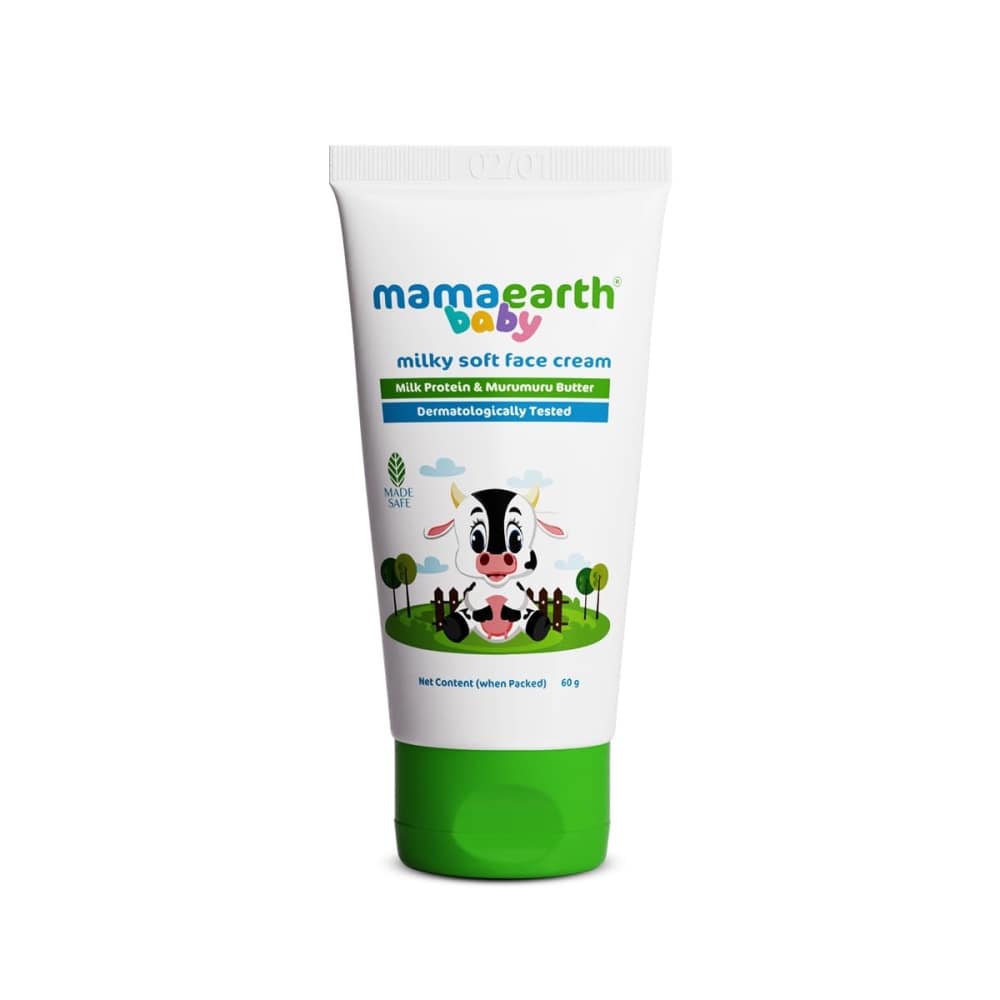 Mamaearth Milky Soft Face Cream With Murumuru Butter for Babies (60ml)