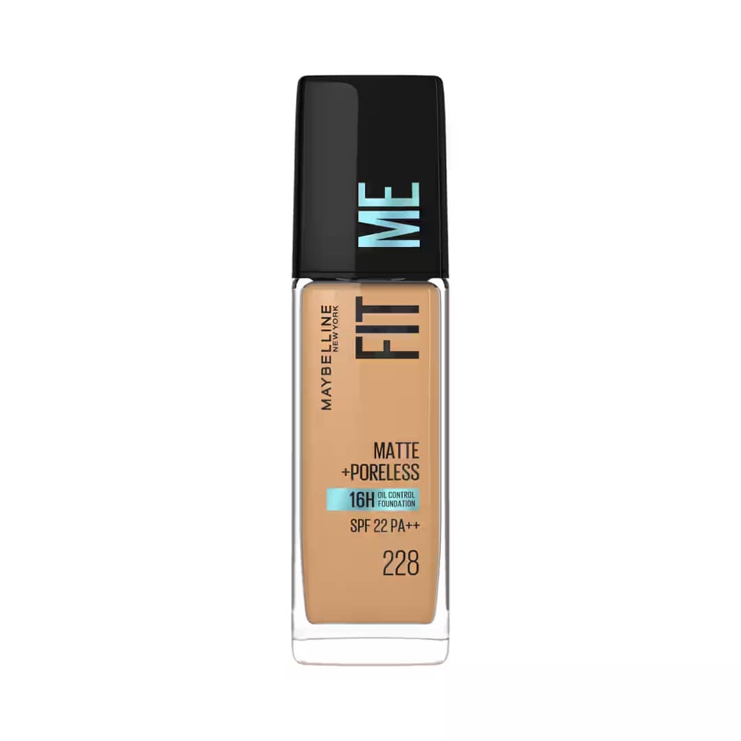 Maybelline Fit Me Matte + Poreless Foundation- Soft Tan 228 (30ml)