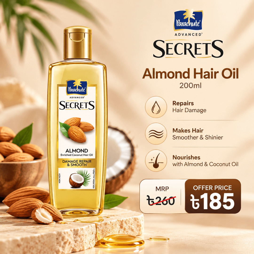 Parachute Advansed Secrets Almond Hair Oil (200ml)