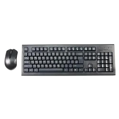A4TECH 3000N Black 2.4G Wireless Keyboard & Mouse Combo with Bangla