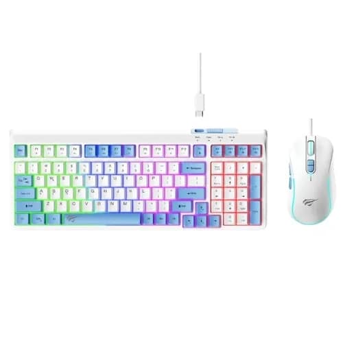 Havit KB891CM Rainbow Backlit Keyboard Mouse Combo
