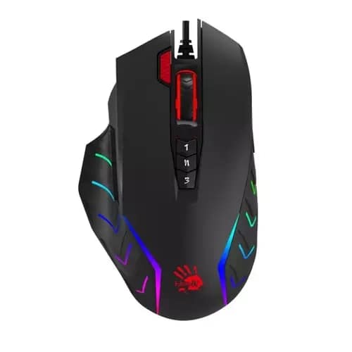 A4tech Bloody J95S 2-Fire high-precise ANIMATION RGB USB Gaming Black Mouse