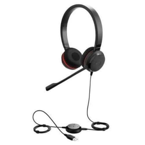 Jabra Evolve 30 MS DUO 3.5mm Noise Cancelling Black Headphone