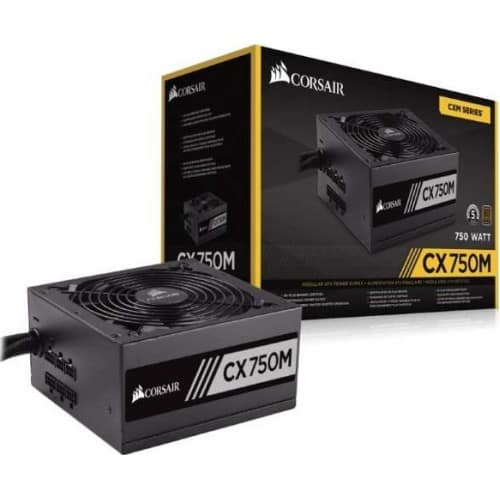 CORSAIR CX750M 750W 80 PLUS BRONZE CERTIFIED SEMI MODULAR ATX POWER SUPPLY