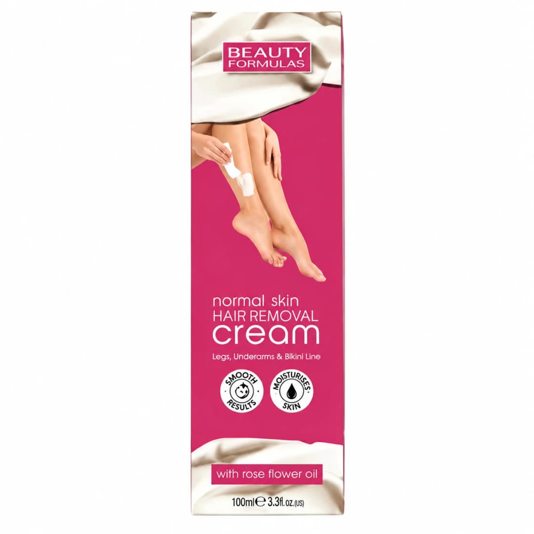 Beauty Formulas Normal Skin Hair Removal Cream with rose flower oil (100.0ml)