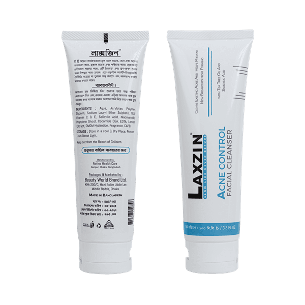 Laxzin Acne Control Facial Cleanser 100ml