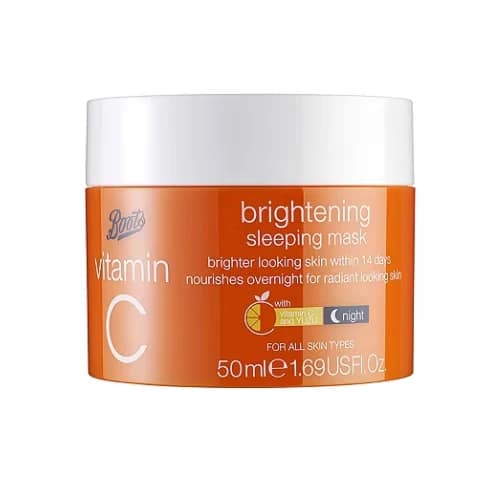 boots vitamin c brightening sleeping mask 50ml