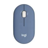 Logitech M350 Pebble Bluetooth and Wireless Mouse (Blueberry)