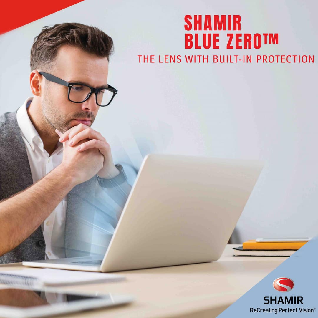 Shamir Glacier UV Blue Zero™ Lens