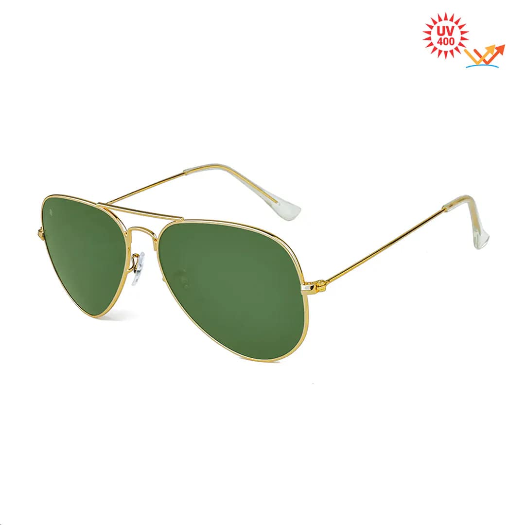 Green Golden Double-Bridge Sunglasses RBS 3024 GLD