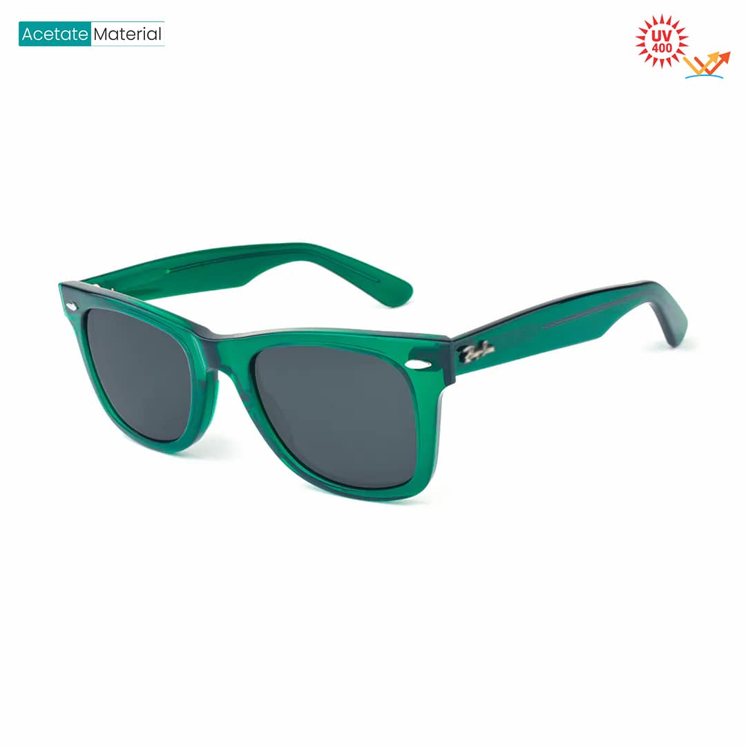 Transparent Green Wayfarer Sunglasses 2140 6615/B1