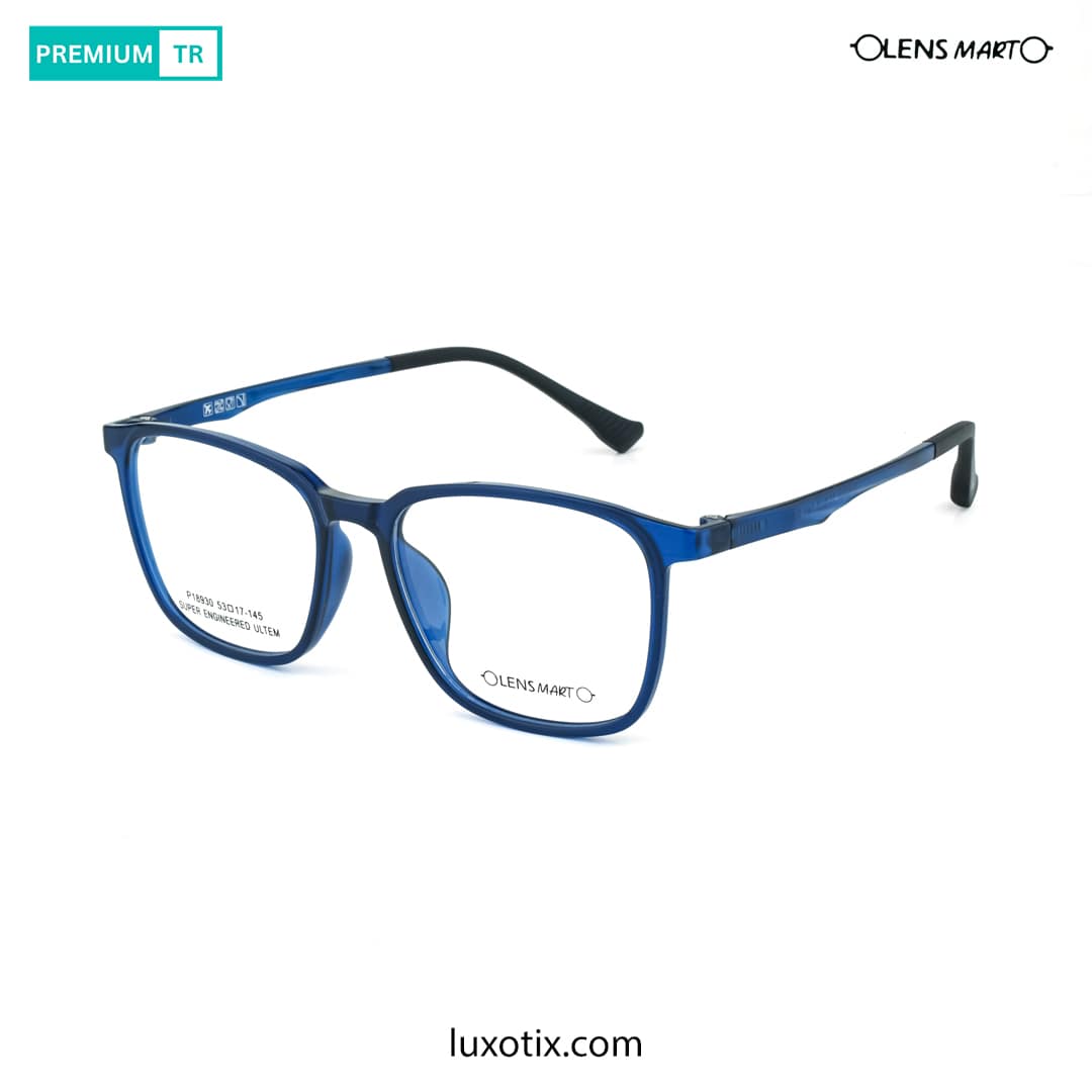 Lens Mart Polished Blue Eyeglasses P18930 C3