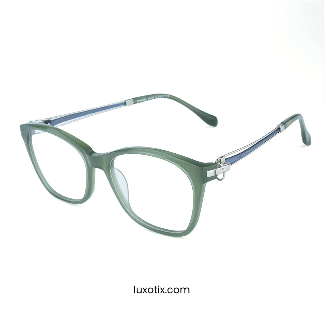 Olive Stylish Eyeglasses For Women 120456J Col 06