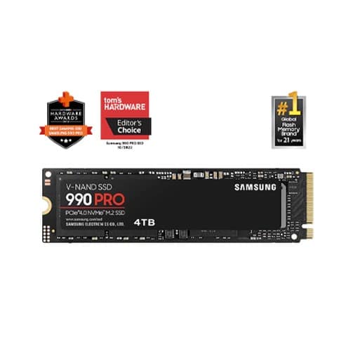 Samsung 990 Pro 4TB PCIe 4.0 M.2 NVMe SSD