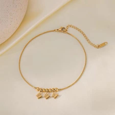 Flutter Trio Anklet