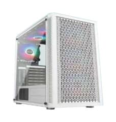 PC Power Dark Flow Mesh Elite ATX Gaming Desktop Case (GS2406 White)