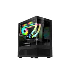 1STPLAYER Mi7-A ATX RGB Gaming Case (Black)