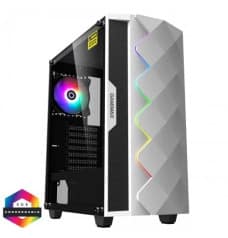 Gamemax White Diamond A 361 Mini Tower ATX Gaming Casing White