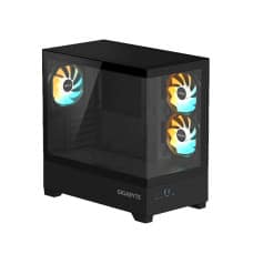 GIGABYTE C201 PANORAMIC Mid Tower M-ATX Casing - Balck