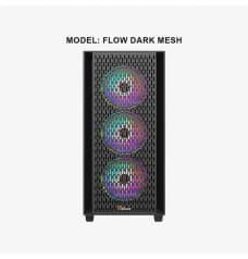 PC Power Flow Dark Mesh Mid Tower ATX Gaming Casing