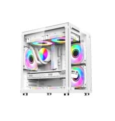 PC Power Ice Cube White Desktop Gaming Casing