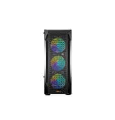 PC Power PP-GS2401-BK Flow Dark Lite Mesh Desktop Case