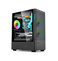 Value Top NUBIA 21F3 Micro-ATX Gaming Casing With 5 x ARGB Fan