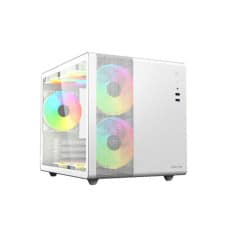 Value Top V300W Compact Gaming Mini Tower Micro ATX White Casing