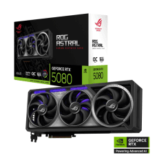 ASUS ROG Astral GeForce RTX 5080 16GB GDDR7 OC Edition Graphics Card - Black