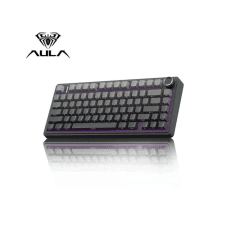 AULA F75 Wireless Trio Mode Mechanical Gaming Keyboard With Knob Thunder Black | Graywood Switch