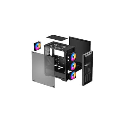 DEEPCOOL MATREXX 50 MESH 4FS MID TOWER GAMING CASE (BLACK)