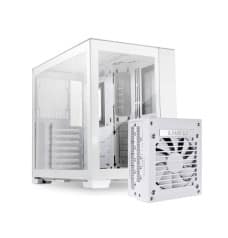 Lian Li O11D Mini-S O11 Dynamic MINI Snow White Mini-tower Gaming Case With PSU