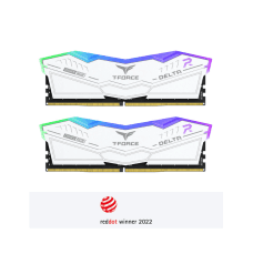 TEAM T-FORCE DELTA RGB 48(2*24)GB 8000MHz CL38 DDR5 White Gaming RAM