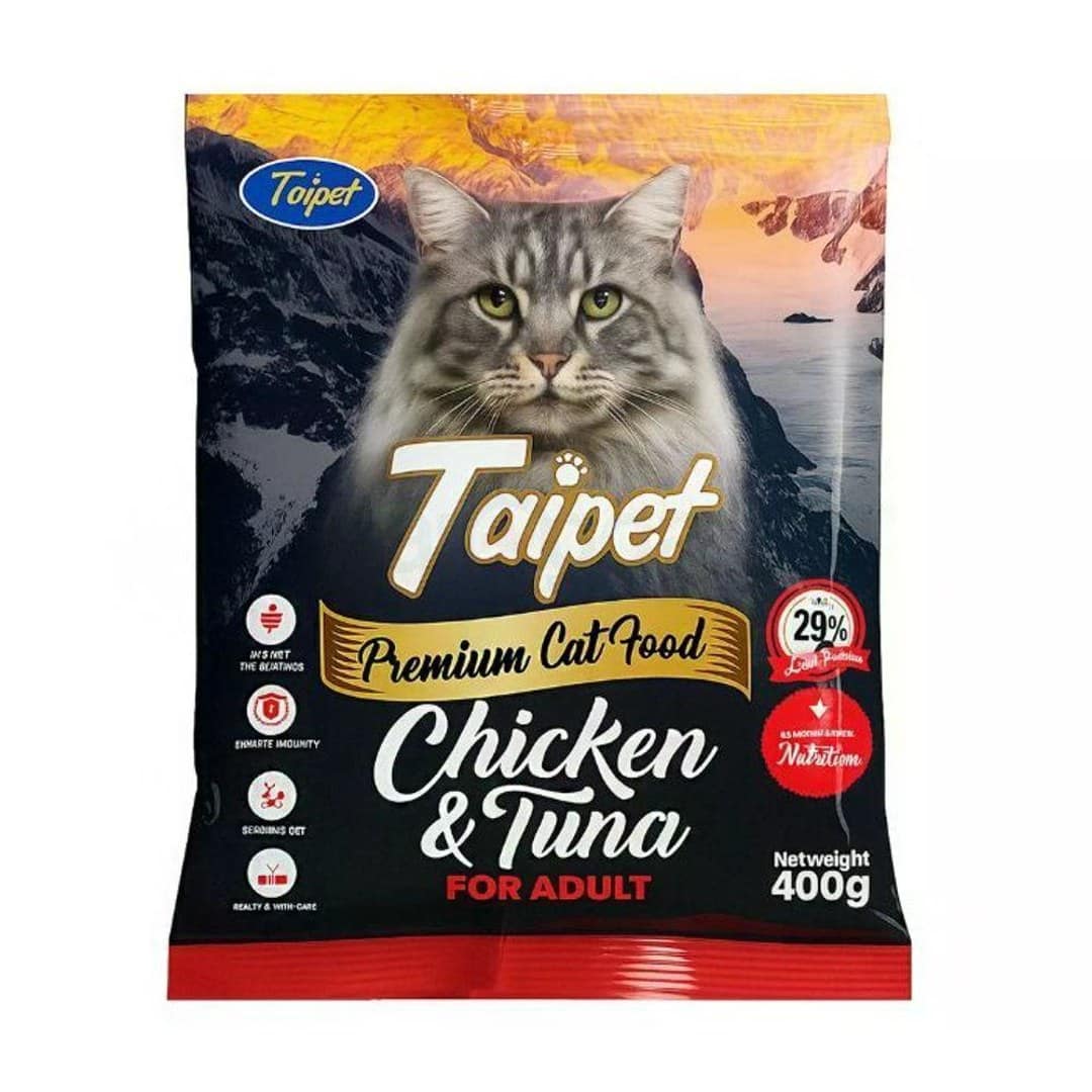 Taipet Adult Cat Food Chicken Tuna 400gm