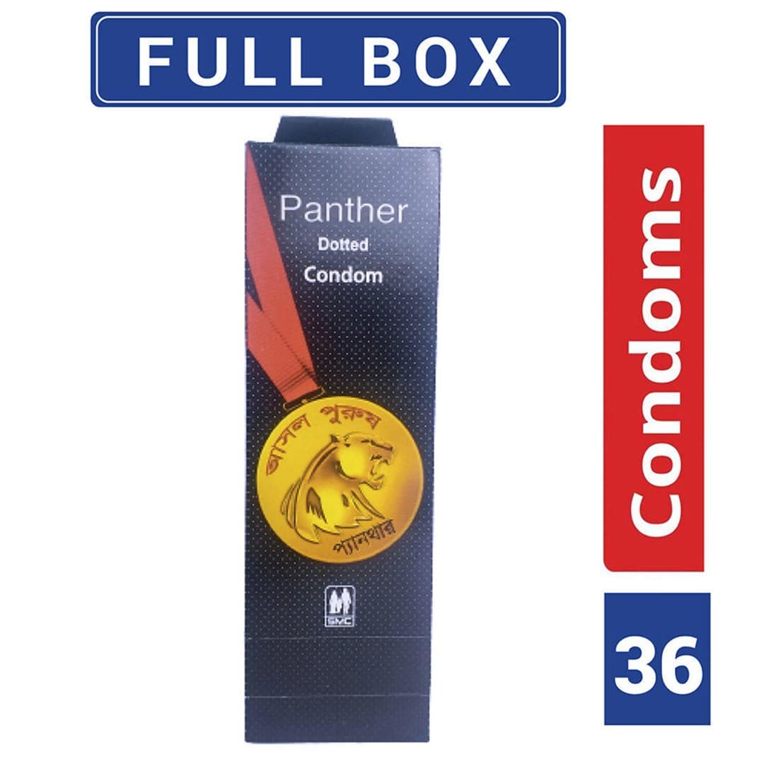 Panther - Dotted Condom - Full Box - 3x12=36pcs