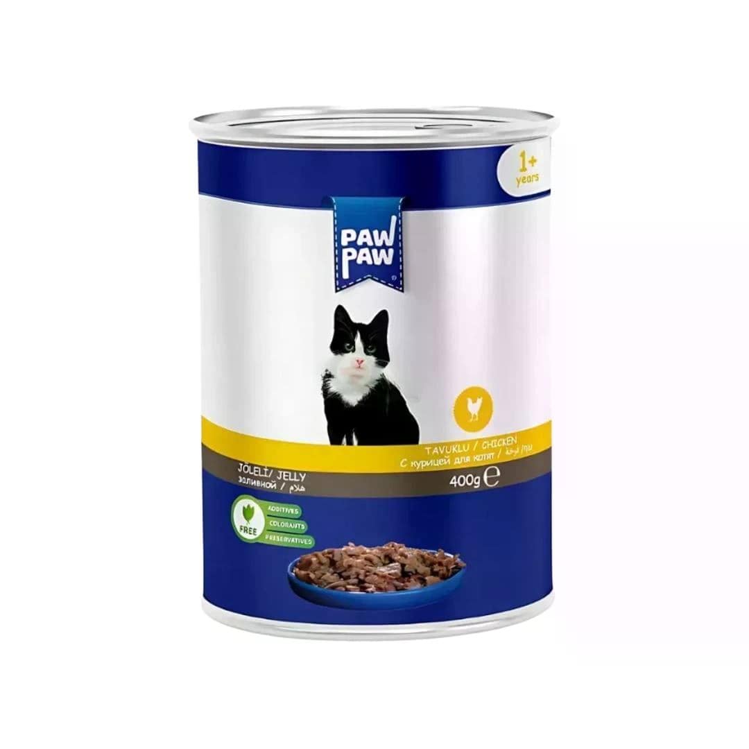 Paw Paw Adult Cat Food Can Chicken 400gm