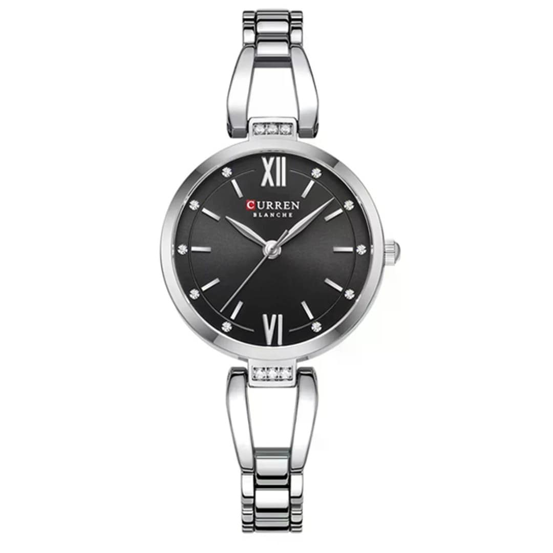 Curren 9092 Quartz Women’s Watch-Black & Silver