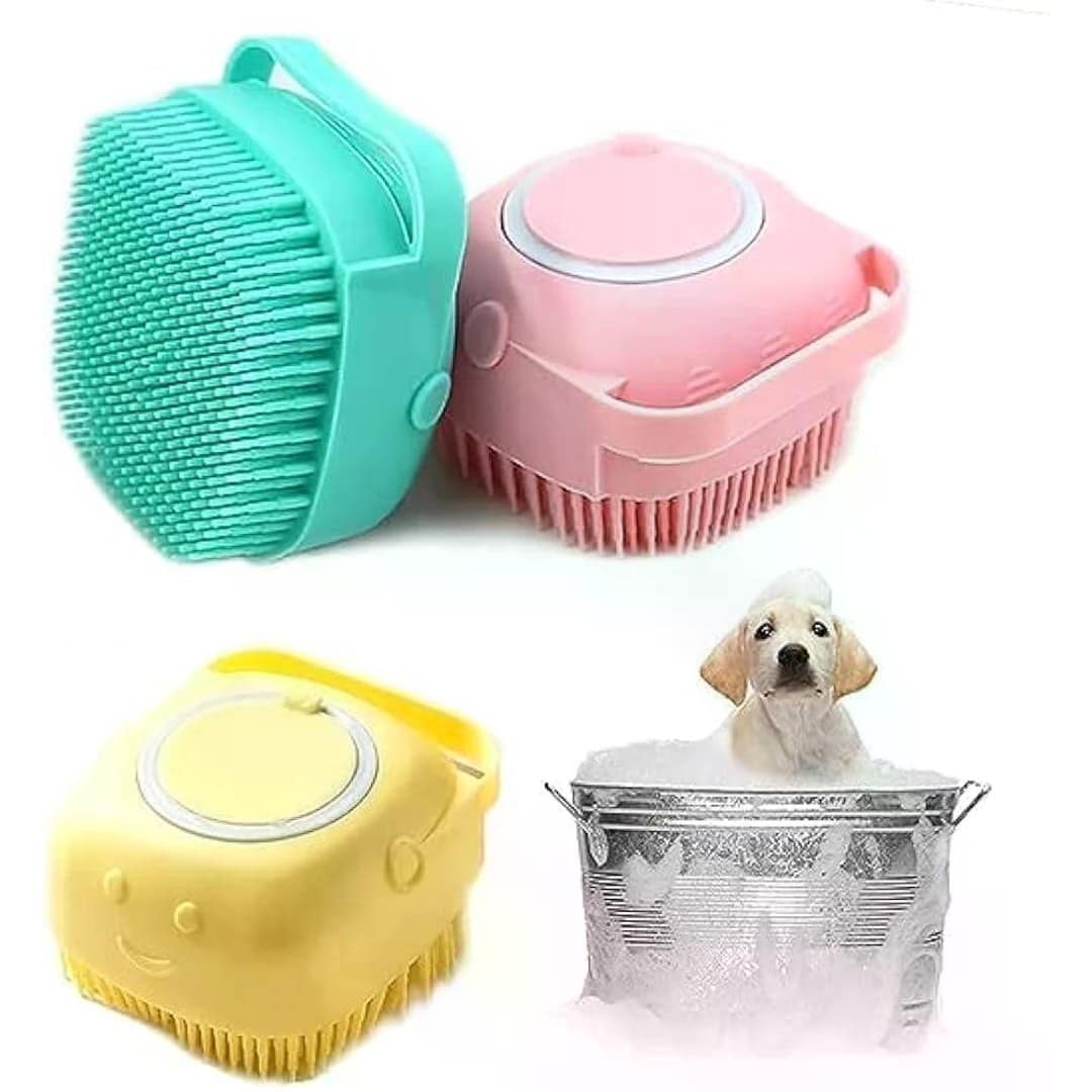 Pet Shampoo Bath Soothing Brush 1pcs