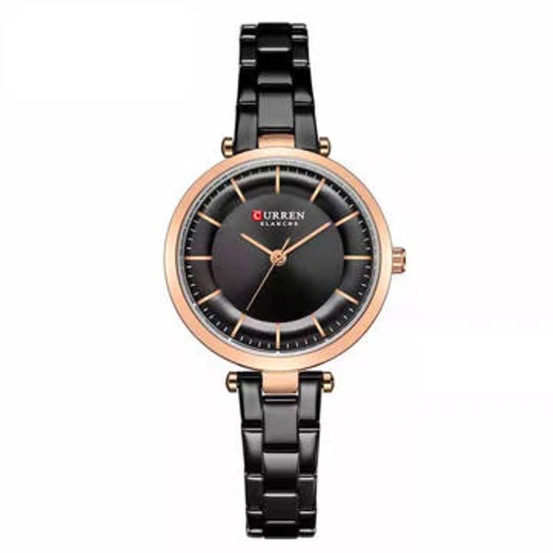 Curren 9054 Luxury Stainless Steel Watch for Women – Black