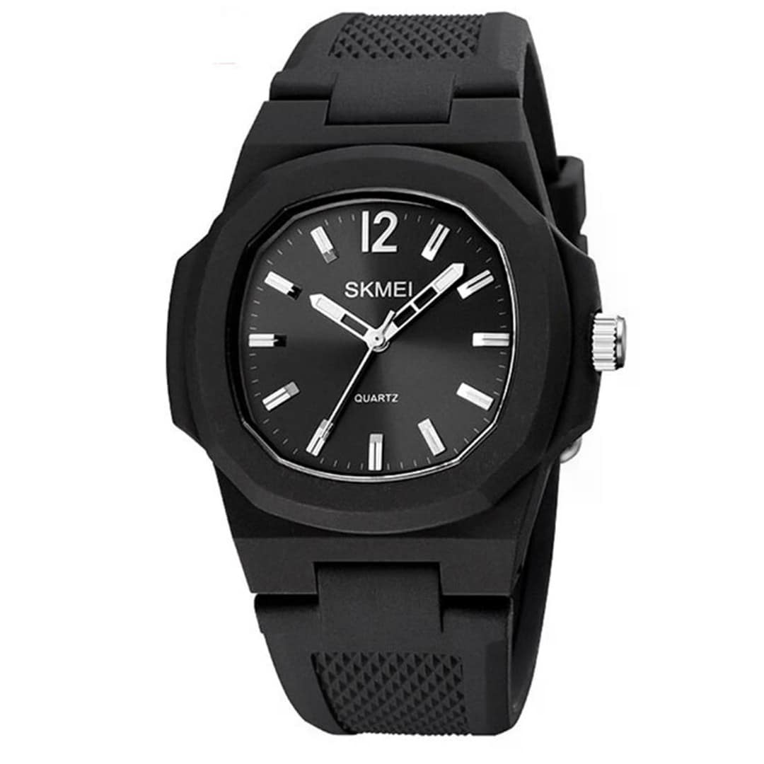 SKMEI 1717 Retro Silicone Band Watch for Men-White