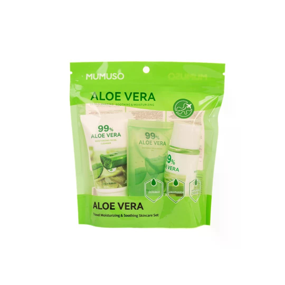 MUMUSO Travel Moisturizing & Soothing Skincare Set (Aloe Vera)