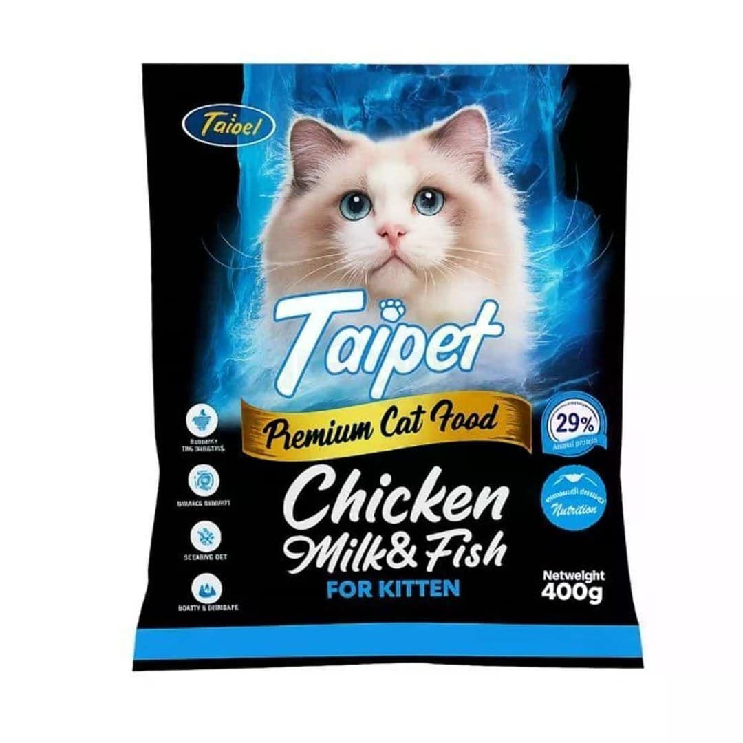 Taipet Kitten Food Chicken Milk & Fish 400gm