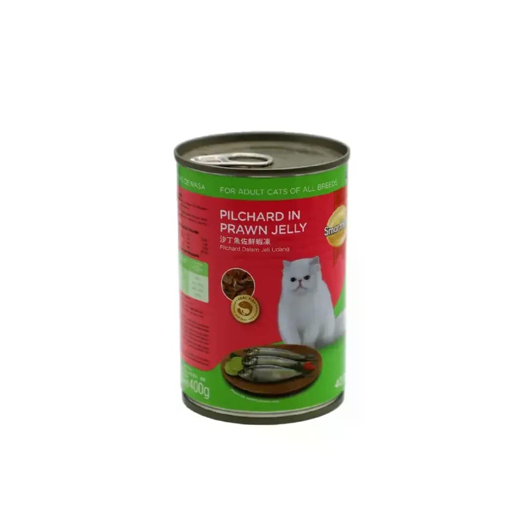 Smart Heart PIlchard In Prawn Jelly Cat Food 400g