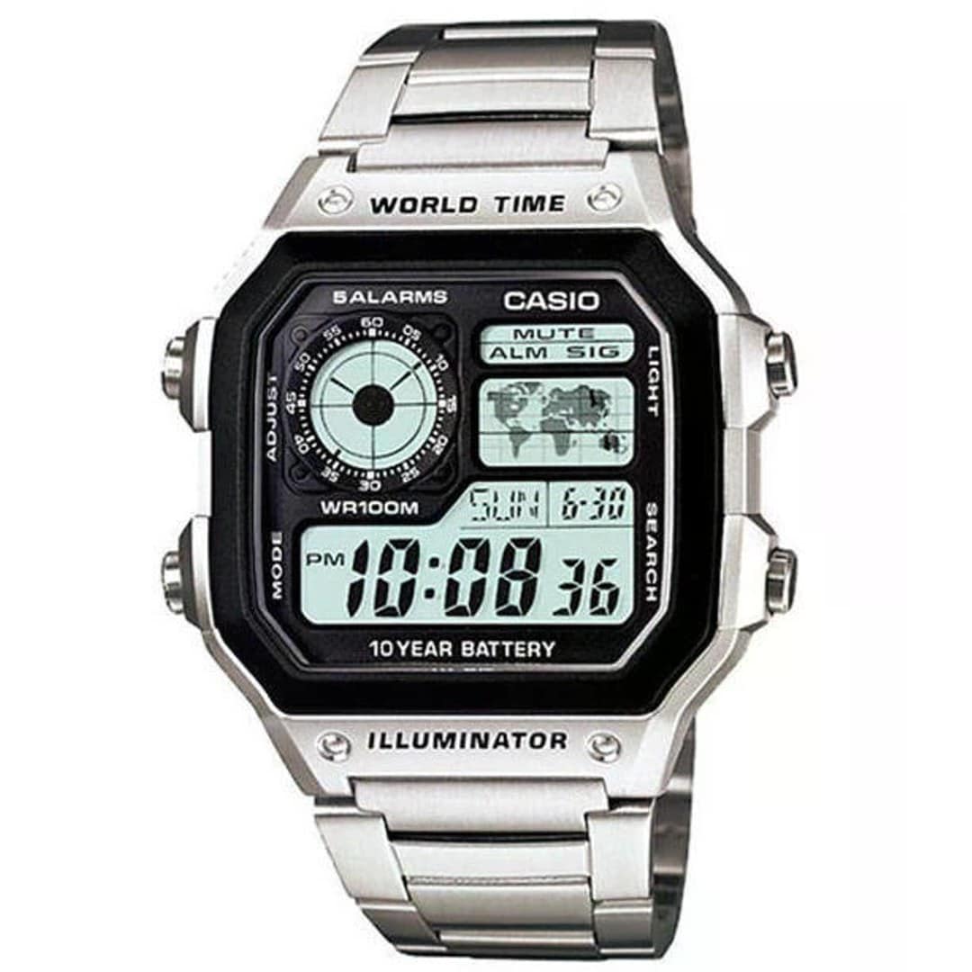 Casio Youth AE-1200WHD-1AVDF Digital Black Dial Men's Watch
