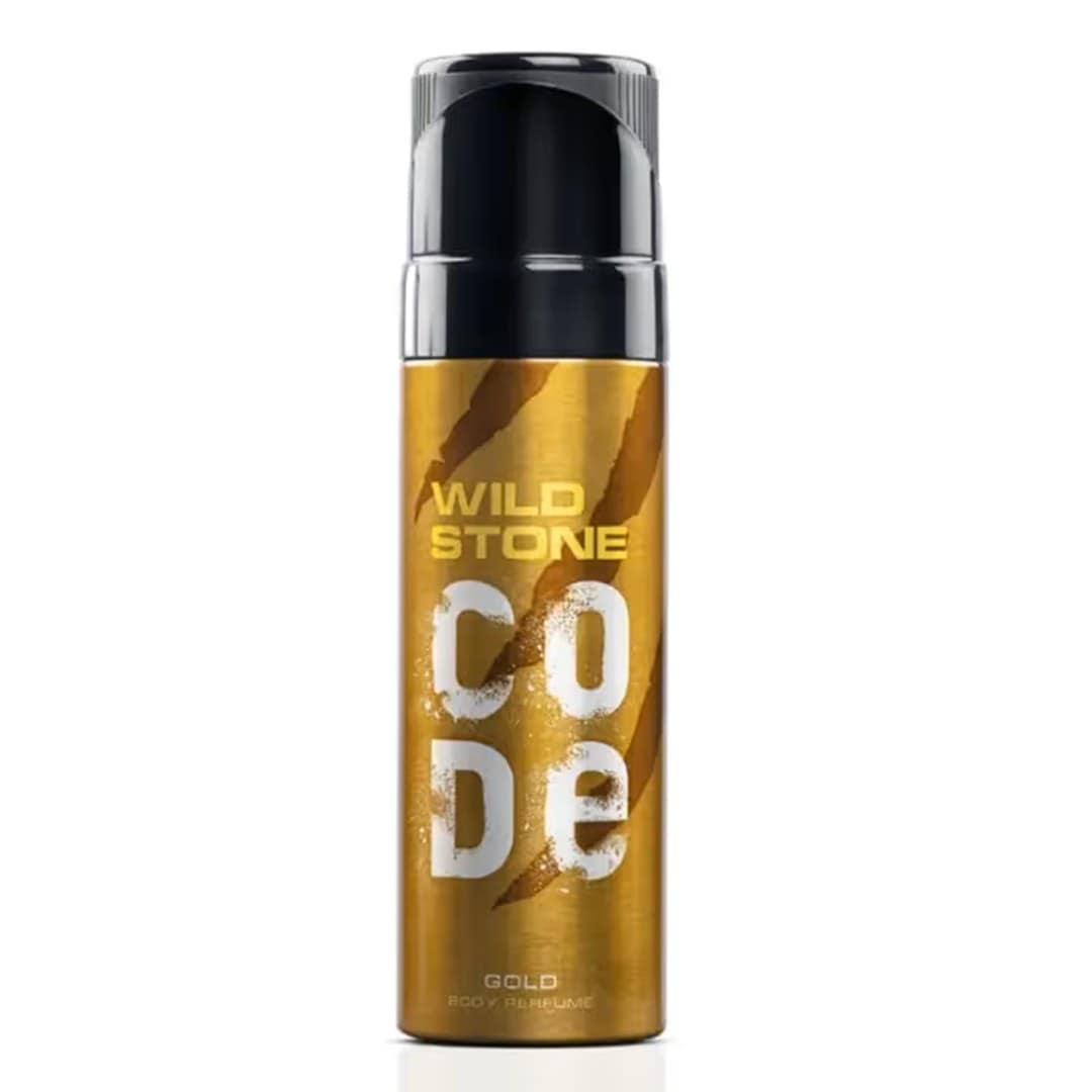 Wild Stone - Code Gold No Gas Body Perfume For Men, Long Lasting Strong Masculine Aroma Fragrance - 120ml