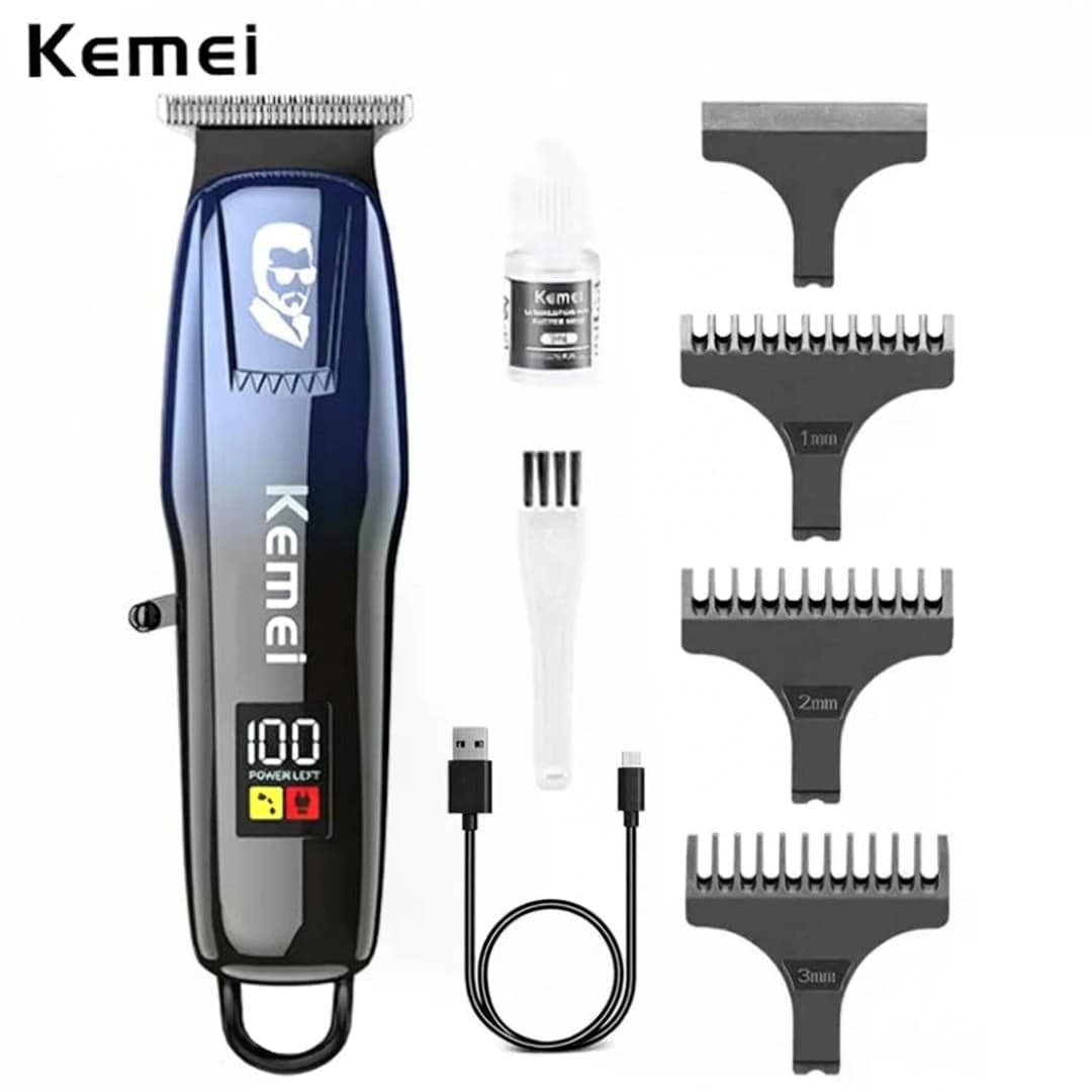 Kemei KM-J03 Cordless Hair Clipper And Trimmer