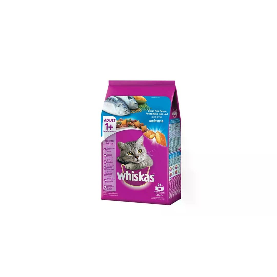 Whiskas Adult Ocean Fish Cat Food 1.2kg