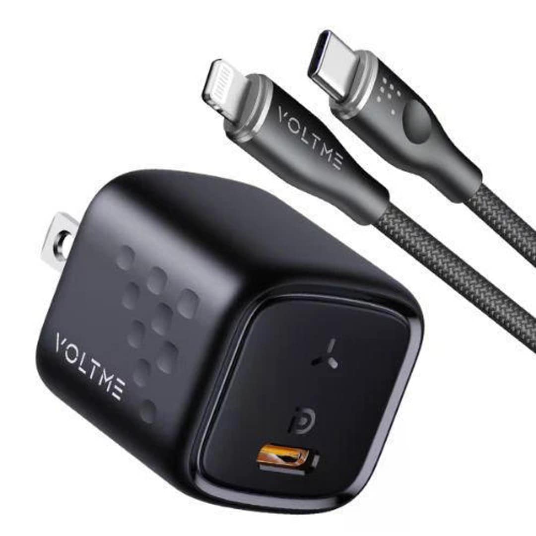 VOLTME Revo 20 Mini PD 20W US Fast Charging Adapter with Type-C to Lightning Cable