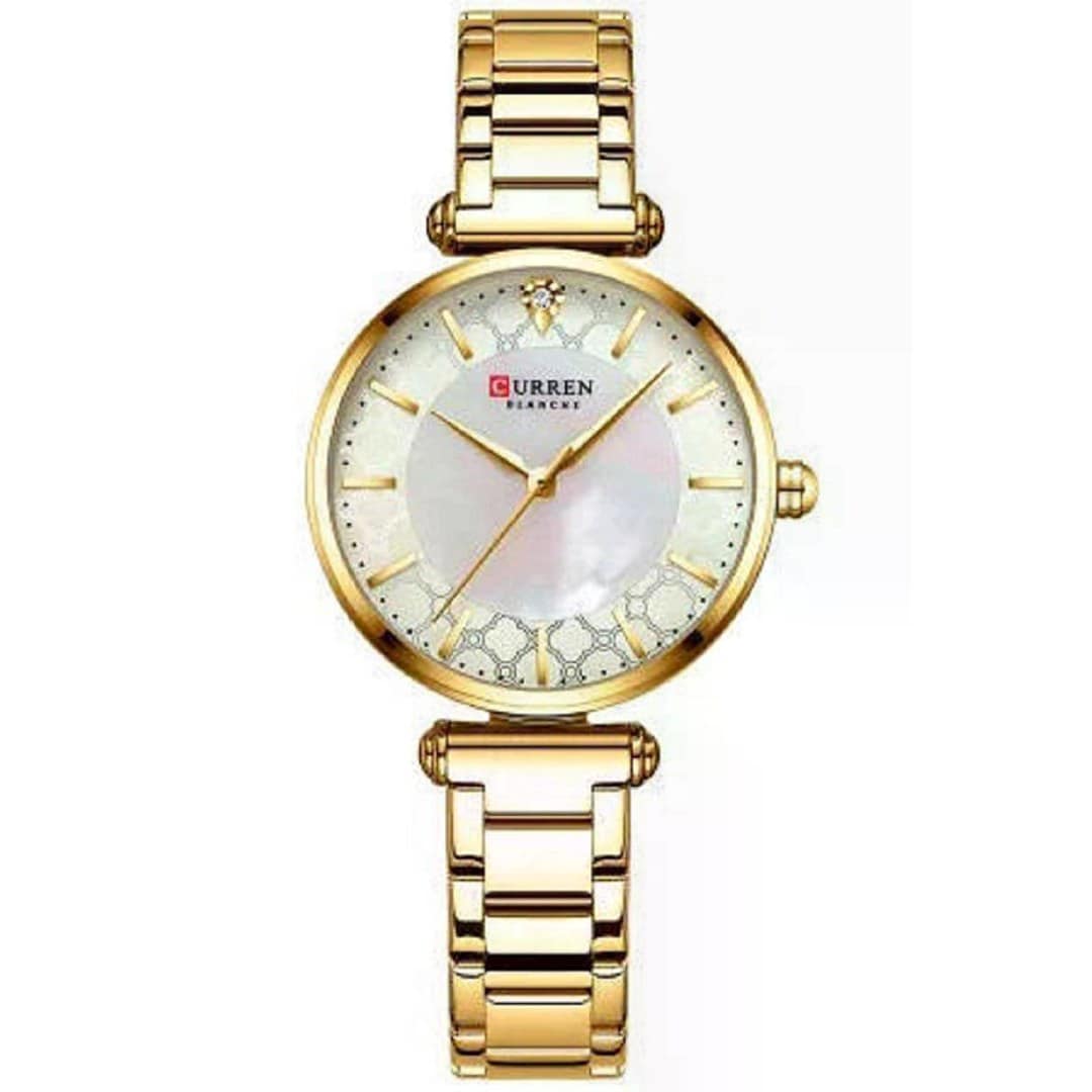 Curren 9072L Montre Femme Women’s Bracelet Watch – Gold