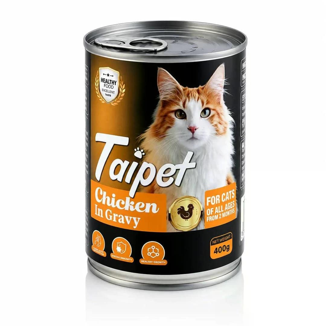Taipet Cat Food Can Chicken In Gravy 400gm
